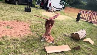 A fabulous range of wooden sculpture at Caerleon festival 2024 [upl. by Chance]