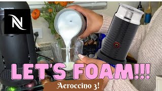 How To Foam Milk With Aeroccino 3 Make Coffee With Foam Tips amp Tricks  Easy Foamed Latte Recipe [upl. by Haelat]