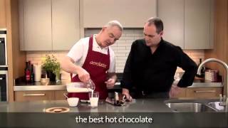 How to make a hot chocolate using an aerolatte milk frother [upl. by Hayidah]